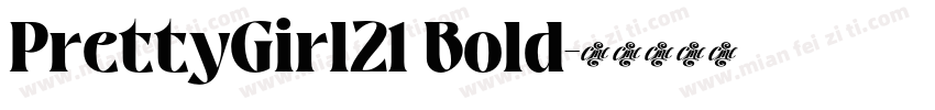 PrettyGirl21 Bold字体转换